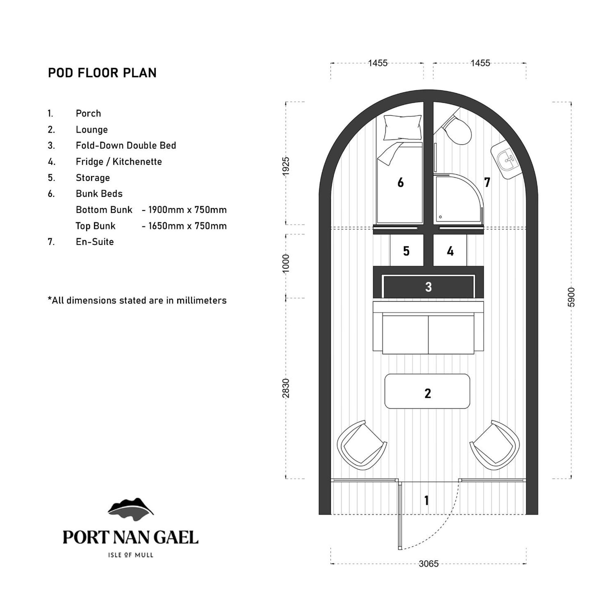 Port Nan Gael Pods Villa Pennyghael Eksteriør bilde